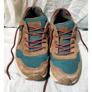 Merrell Womens Brown/Teal Ontaio 85 Hiking Shoes Vibram Sole Size 9.5 GUC